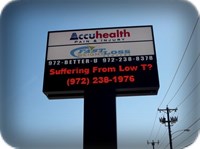 Accuhealth Medical Monochrome Electronic Sign